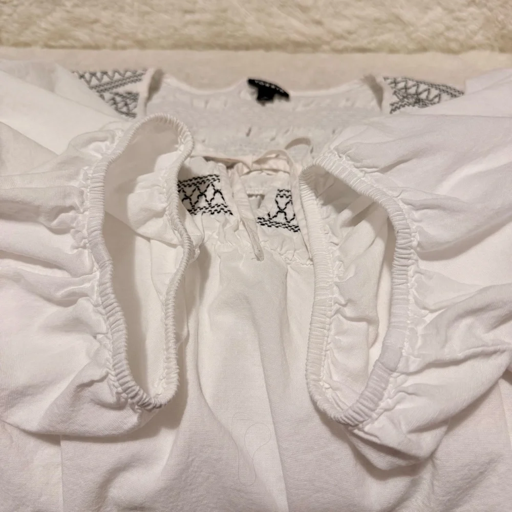 Torrid Blouse Stretchy Ruch Design - Picture 5 of 7